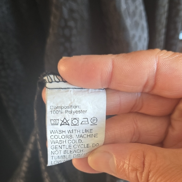 SHEIN Black Leopard Print Long Sleeve Dress  ✨️ SIZE 3XL ✨️ - Picture 4 of 8